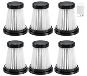 6 filtros Hepa para aspiradora K12 / K12 Pro / K13 y aspiradora de mano Genius Invictus .0 / 2.0 Clea gx20241205261 Como se muestra