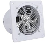 Ventilador soplador de utilidad de 4 pulgadas, 220 V, extractor de ventilador de bajo ruido ventilador de pared ventilador de conducto blanco