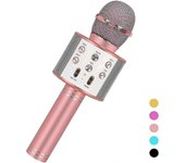 Micrófono de karaoke para niños, juguetes para niños para niñas de 3 a 14 años Regalos, Micrófono de karaoke inalámbrico Bluetooth Regalos de cumpl...