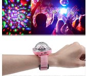 Mini bola de luz de luz de la atmósfera de la pulsera de luz del sonido activado por el reloj de luz de la etapa LED para la decoración de la habit...