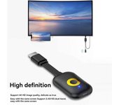 Proyector de pantalla inalámbrico 4K, receptor de video, duplicación de pantalla, adaptador de pantalla wifi inalámbrico 2.4G/5G 1080P Como se muestra