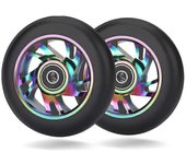 2 piezas 100 mm ruedas de repuesto de scooter con cojinete Stunt Scooter