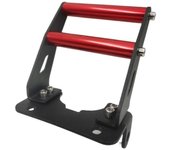 Soporte de pie trasero para patineta eléctrica profesional Monopatín Horquilla trasera Pie Pedal de pedal de paso Soporte Manillar RedBlack