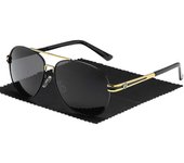 Nuevos hombres Bmw gafas de sol polarizadas espejo del conductor gran marco sapo espejo gafas de sol marca Gris Oro Negro