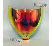 Icon Airflite Visor Shield - Fliteshield Mirrored Airflite Faceshield - Protector facial de reemplazo para cascos Icon Airflite Oro rojo