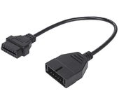 Adaptador de conector OBD2 de la herramienta de diagnóstico del automóvil para adaptador de escáner automático de cable de 12 pines a OBD2 de 16 pi...