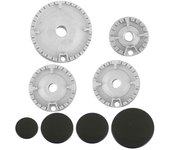 Juego de sombreros de cocina de 8 piezas Horno Placa de gas Quemador Corona Tapa de llama El kit de reemplazo se adapta a la mayoría de los quemado...
