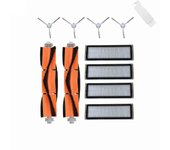 Accesorio Filtro HEPA de Rodillo de Cepillo Lateral para Mijia 1C STYTJ01ZHM Mi Robot Vacuum Mop SKV4093GL Repuesto negro naranja blanco