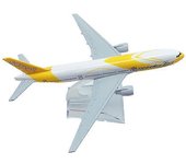 Fly SCOOT Airline B777 Modelo de avión 16CM 1:400 avión 777 B777 modelo con base aleación avión avión modelo de juguete A
