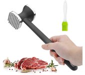 Ablandador de carne de acero inoxidable Martillo de carne antiadherente de doble cara Ablandador de carne apto para lavavajillas de acero inoxidable