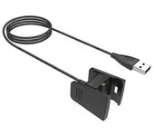 Cable de carga Adaptador de carga rápida portátil Pulsera inteligente Cargador Pulsera Dock para Fitbit Charge 2 JIKAIX Negro