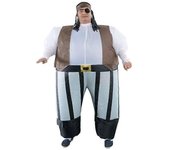 Disfraz pirata inflable para hombres Disfraz de Halloween Chicos Giant Blow Up Party Cosplay de Navidad de Halloween
