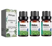 3 piezas de aceite de melisa, aceite esencial puro de melisa, bálsamo de limón, estado de ánimo, aceite esencial perfumado de aromaterapia suave, a...