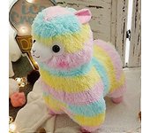 Tinor Soft Llama Stuffed Animal Toy - Rainbow Llamacorn Alpaca Plush Animals Toy Lindo Muñeca de Llama Rainbow Alpaca Doll Regalo de Cumpleaños (25cm)