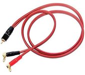 Conector banana a cable de altavoz RCA,Cable de altavoz RCA macho a enchufes banana (2Banana) Altavoz de alta fidelidad 4N OFC