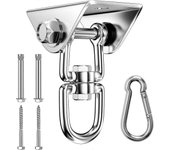 Gancho de acero inoxidable de alta resistencia con soporte de tornillo para colgar sillas, columpios, toallas de yoga, bolsas de choque, hamacas