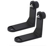 Soporte magnético en L de 2 piezas para 2 líneas de rosca de 1/4' de nivel láser Soporte de adsorción de imán de hierro súper fuerte universal negro