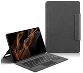 Para Samsung Galaxy Tab S8 Ultra Leather Case Touchpad Bluetooth Keyboard con retroiluminación