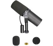 SM7B Micrófono dinámico Micrófono de grabación Micrófono de transmisión en vivo para grabación de escenario en vivo Po negro