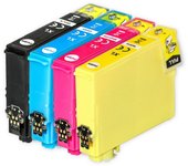 Go Inks 1 Juego de 4 cartuchos de tinta para reemplazar Epson T1285 Compatible/no-OEM de tintas Go (4 tintas) Negro/Cian/Magenta