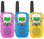 Walkie Talkies para niños 3 paquetes, 3 millas de largo alcance con linternas LCD retroiluminadas Walkie Talkies compatibles niños de 3 a 12 años, ...