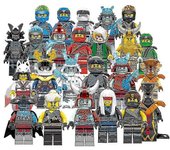 Set Of 24 Pcs Ninjago Mini Figuras Kai Jay Sensei Wu Master Building Blocks Juguetes Multicolor