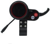 TF-100 Pantalla Scooter Skateboard Dashboard Portátil al Aire Libre para Shilop Piezas de Scooter Eléctrico (6Pin Negro
