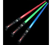 Espada láser telescópica extensible y plegable de sable de luz (rojo)