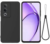 Para Oppo A80 5G Funda de teléfono de silicona líquida antiarañazos con correa de mano Multicolor Style A