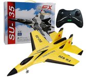 Avión RC SU-35 Avión 2.4G Combate de control remoto FX-820 Planeador de avión Avión EPP Espuma s Avión RC para adultos Regalos para niños Amarillo