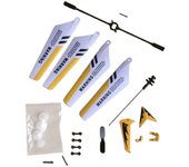 Juego completo de piezas de repuesto para S107G compatible con Syma con kits de colas/barra de equilibrio/hebillas de conexión/eje A