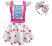 Toy Story 4 Bo Peep Disfraz Niñas Vestidos con Headwaear Forky Sheriff Buzz Lightyear Girls Dress Bo Peep Costume Homewear 81099 y sombreros 110cm