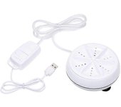Mini lavadora 3 en 1 Lavadora de turbina ultrasónica giratoria personal portátil ajustable con cable USB conveniente