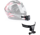 Kit de montaje en barbilla del casco de la motocicleta para Gopro, montaje adhesivo del casco con clip de teléfono para Gopro Hero 10/9/8/7/6/5 Cám...