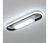 Luz de techo Led moderna, 24w 1800lm Rectangular, luz blanca fría 6000k acrílico [clase de energía E]