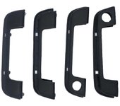 4 piezas Cubierta de la manija de la puerta delantera y trasera del automóvil para-bmw E36 E34 Z3 3 5 Series gx20241211402 negro