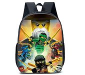 Ninjago Mochila Estudiantes Mochila Escolar de Dibujos Animados Mochila Mochila Unisex Niños Regalo D