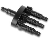Distribuidor de manguera de 3 vías para fuentes y fuentes de agua, conector de manguera