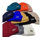 Sombreros de punto Lacoste2 para hombre y mujer Gorro de invierno Cálido sombrero al aire libre Rojo