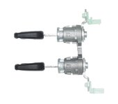Juego de cilindros de cerradura de puerta izquierda y derecha 72185-S9A-013 con 2 llaves 72185S9A013 para Honda Civic 2003-2005 Cr-V 2002-2006 Piez...