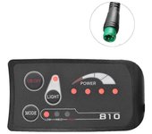 Medidor de bicicleta eléctrica S810 de 5 pines Pantalla LED IP65 36V UART para bicicleta eléctrica Medidor de bicicleta eléctrica (36V) Negro