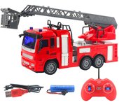 ohfruit Control remoto Spray eléctrico Agua bombero Camión de bomberos Modelo de coche Niños Regalo de juguete B