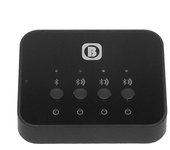 Transmisor Bluetooth Receptor Adaptador inalámbrico para altavoz, TV, PC, Coche, Inalámbrico, Audio, Compartidor, Música, S Negro
