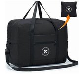 Equipaje de cabina 44x35x15 (menos de 45x36x20) Bolsa de viaje ligera plegable Maleta Bolsa de cabina debajo del asiento Almacenamiento de equipaje...