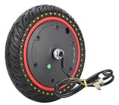 Motor de scooter eléctrico M365 de 8,5 pulgadas Rueda motriz 350W36V Neumático inflable de motor de rueda delantera de punto de onda 350W-AMARILLO