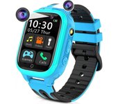 2025,Relojes inteligentes para niños para niñas, niños, reloj inteligente para niños con juegos de llamada 14, cámaras duales, alarma, reproductor ...