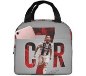 Redkid Cr7 Cristiano Ronaldo Bolsas de almuerzo aisladas Bento Box Lunch Tote Resuable Bolsas de picnic Cooler Bolsa térmica para mujeres niños Tra...