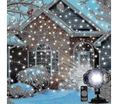 Luz del proyector láser de la nevada de la Navidad al aire libre Lámpara del proyector de las vacaciones de la nevada en movimiento Luz de escenari...