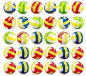 30pcs Mini Voleibol Stress Balls 2.36 pulgadas Sports Balls Mini Volleyball Toys para niños para Str