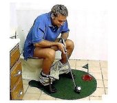 Inodoro Golf, potty putter set baño juego mini golf set golf putting novelty set